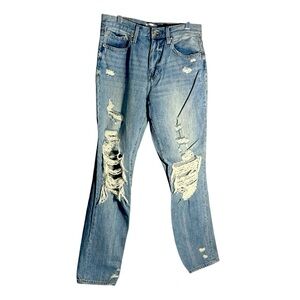 Pistola High Rise Boyfriend Destroyed Jeans Sz 27